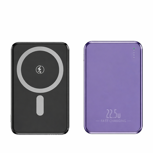 10000mAh Wireless Power Bank – 22.5W Fast Charging (Purple)