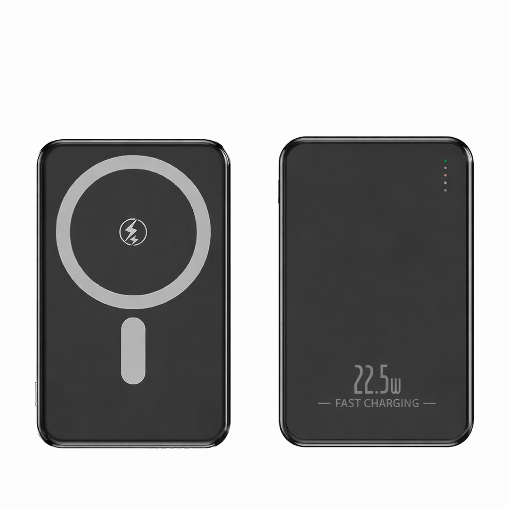 10000mAh Wireless Power Bank – 22.5W Fast Charging (Black)